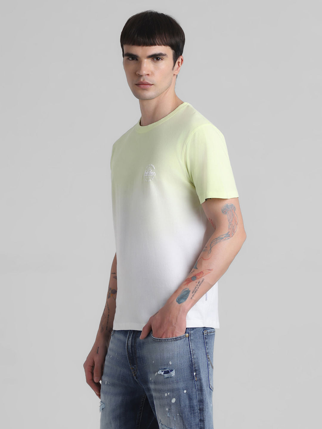 Green Ombre Crew Neck T-shirt