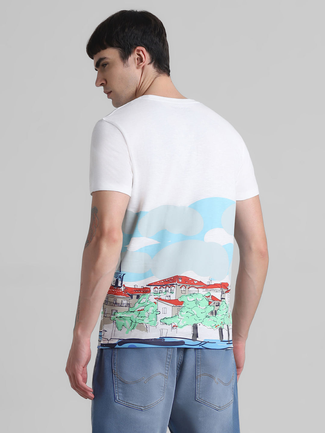 White Rome City Print T-shirt