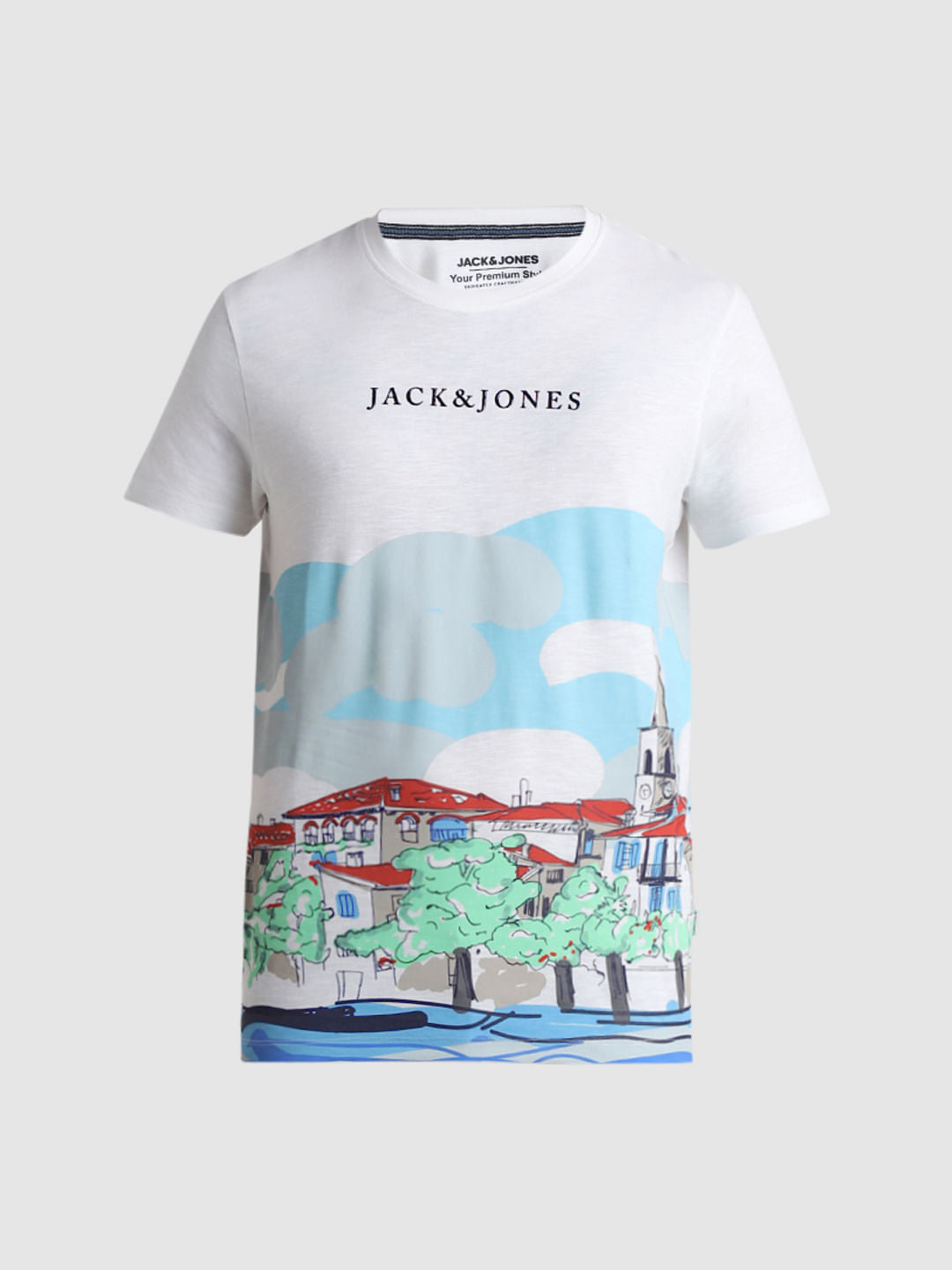 White Rome City Print T-shirt