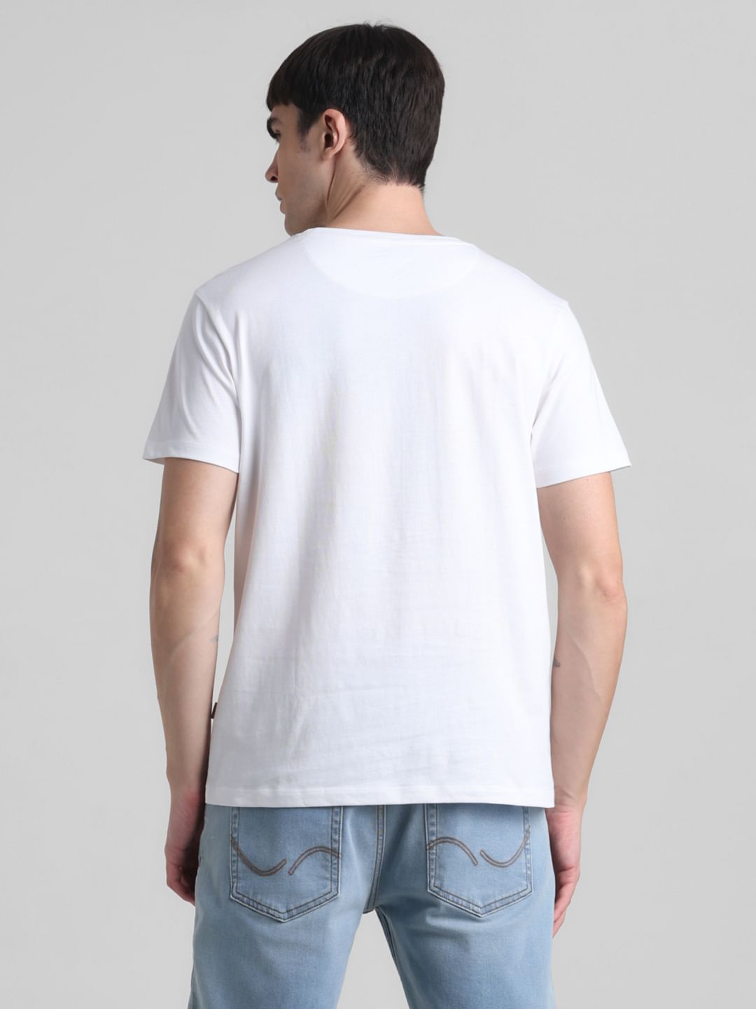 White Italy Print T-shirt