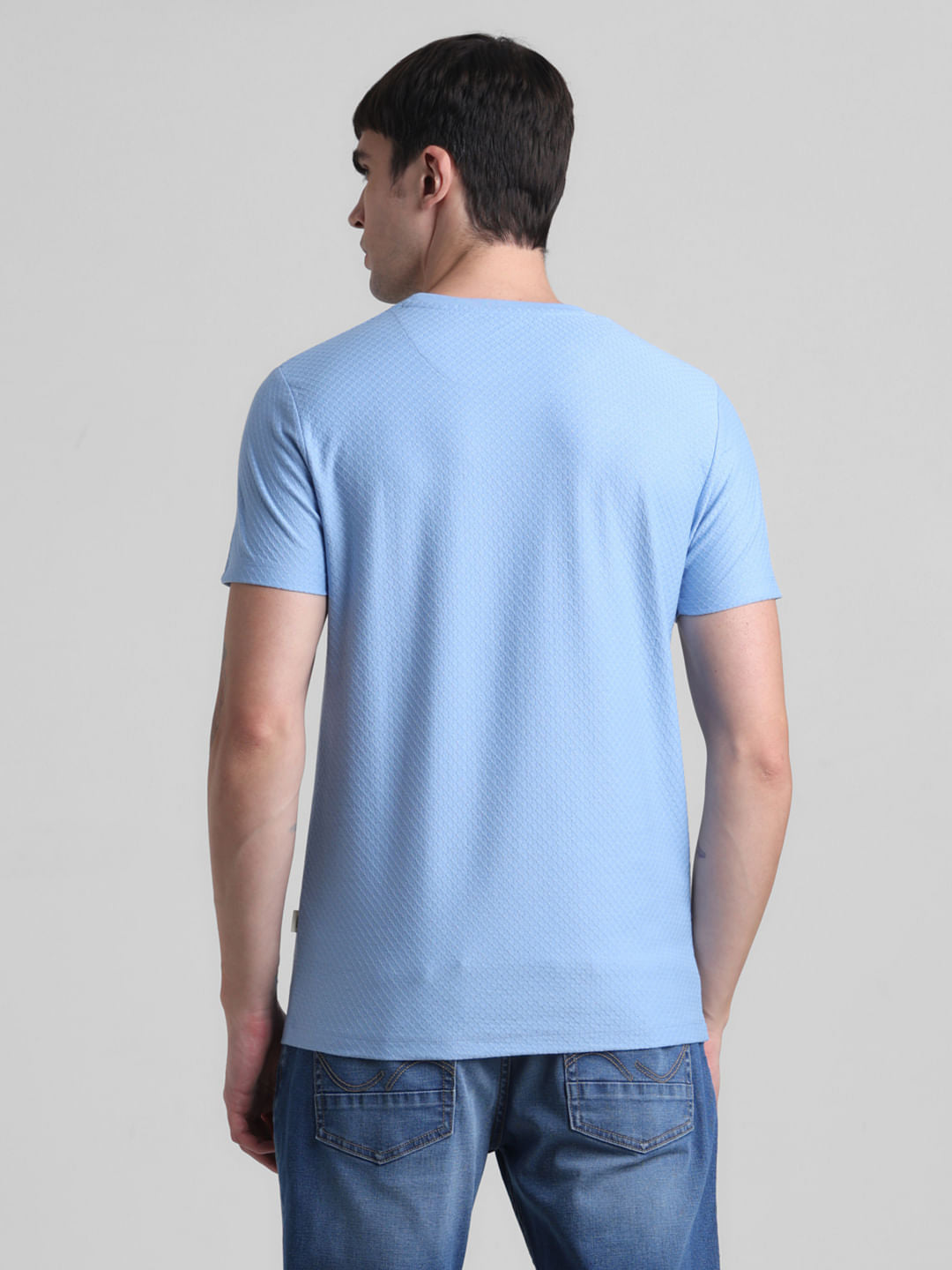 Blue Crew Neck T-shirt