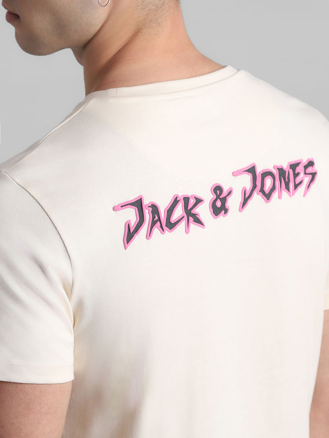 RICK & MORTY Cream Graphic Print T-shirt