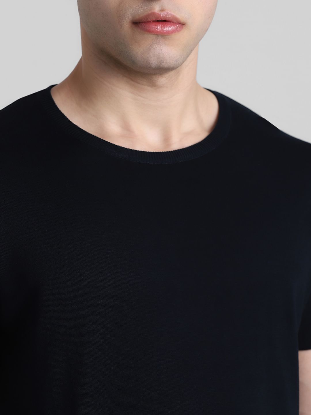 Navy Blue Crew Neck T-shirt