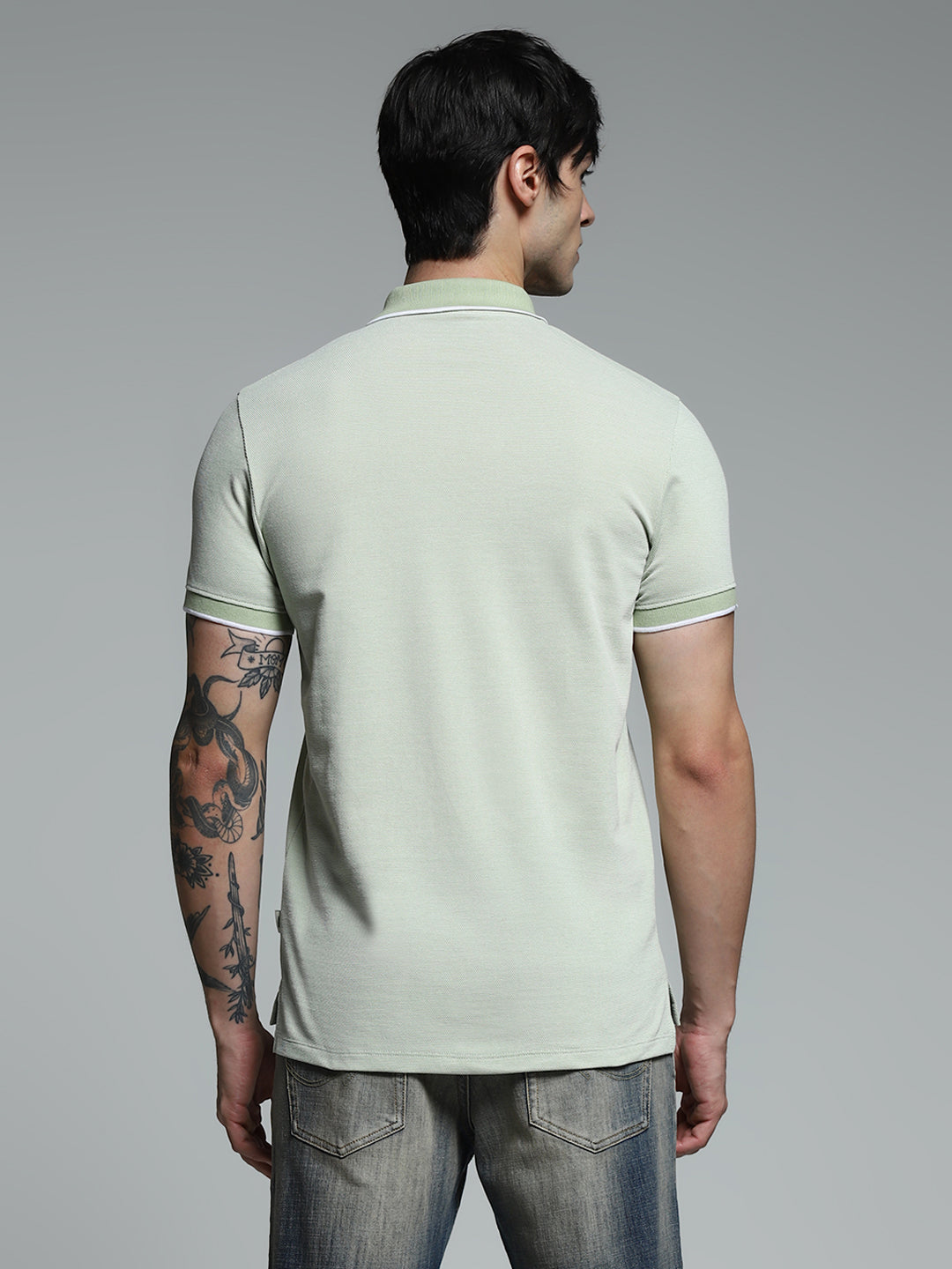 Green Slim Fit Polo