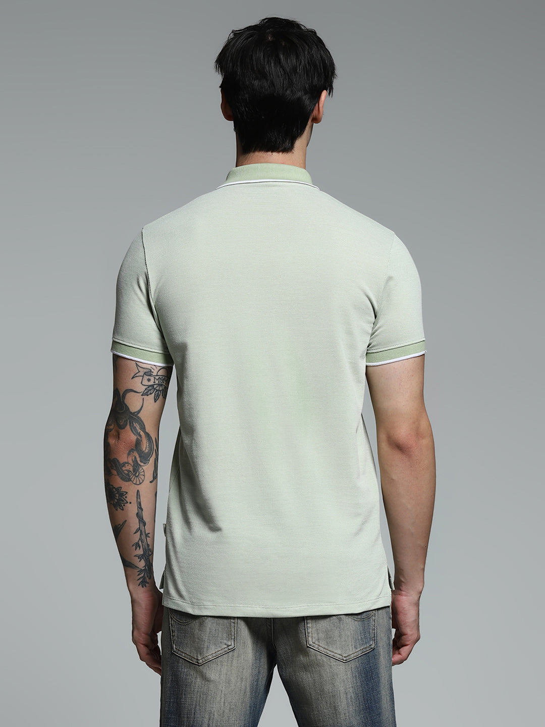 Green Slim Fit Polo