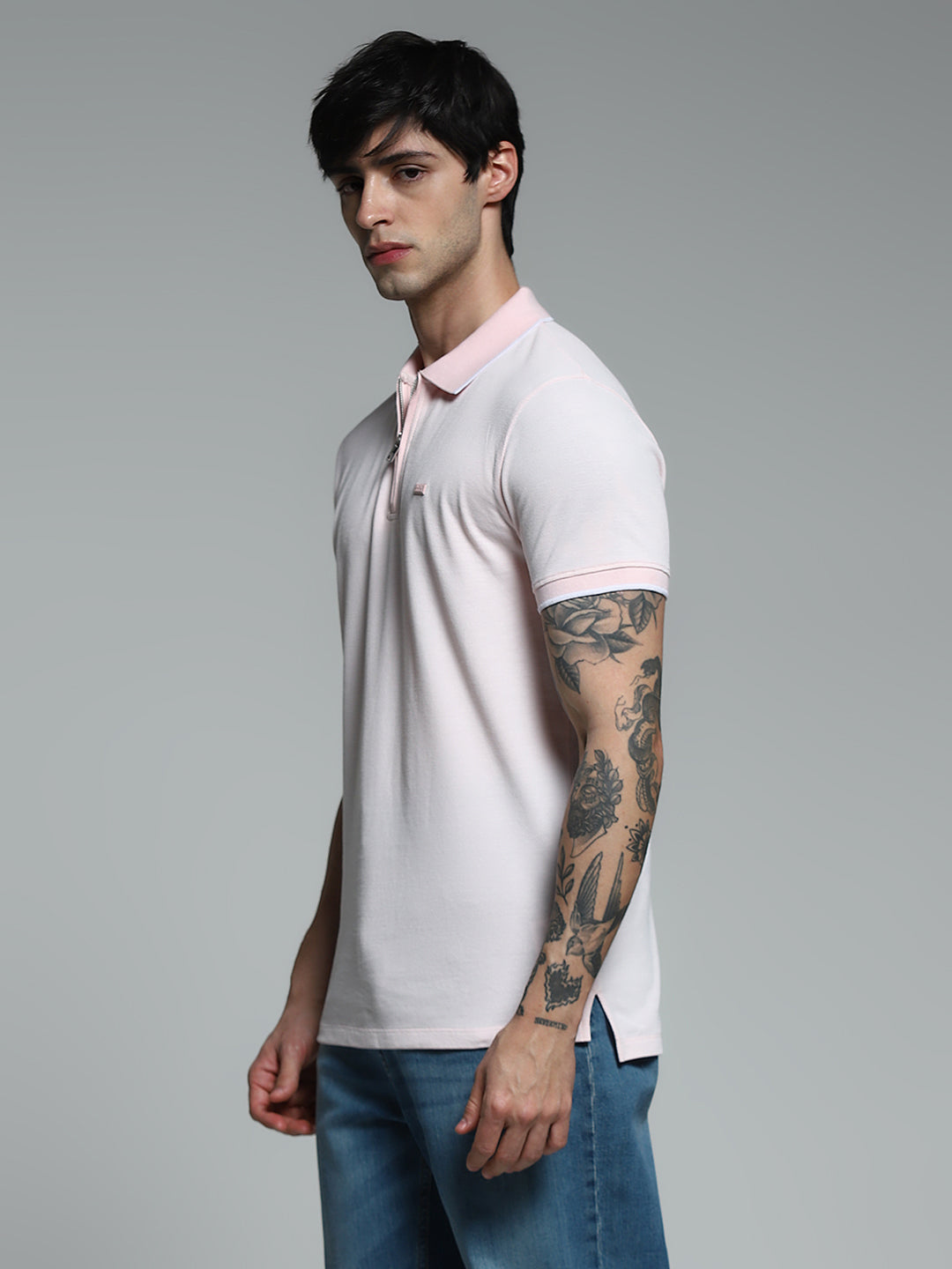 Light Pink Slim Fit Polo