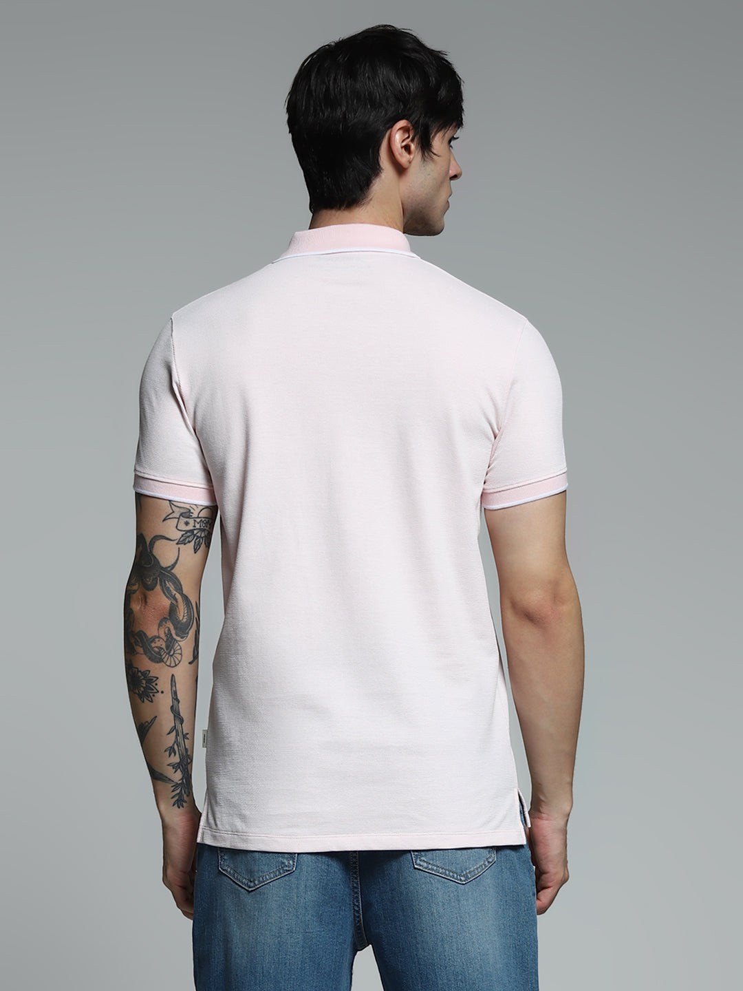Light Pink Slim Fit Polo