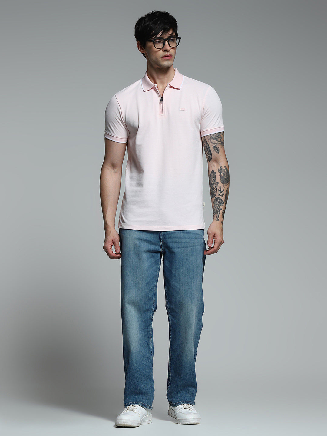 Light Pink Slim Fit Polo
