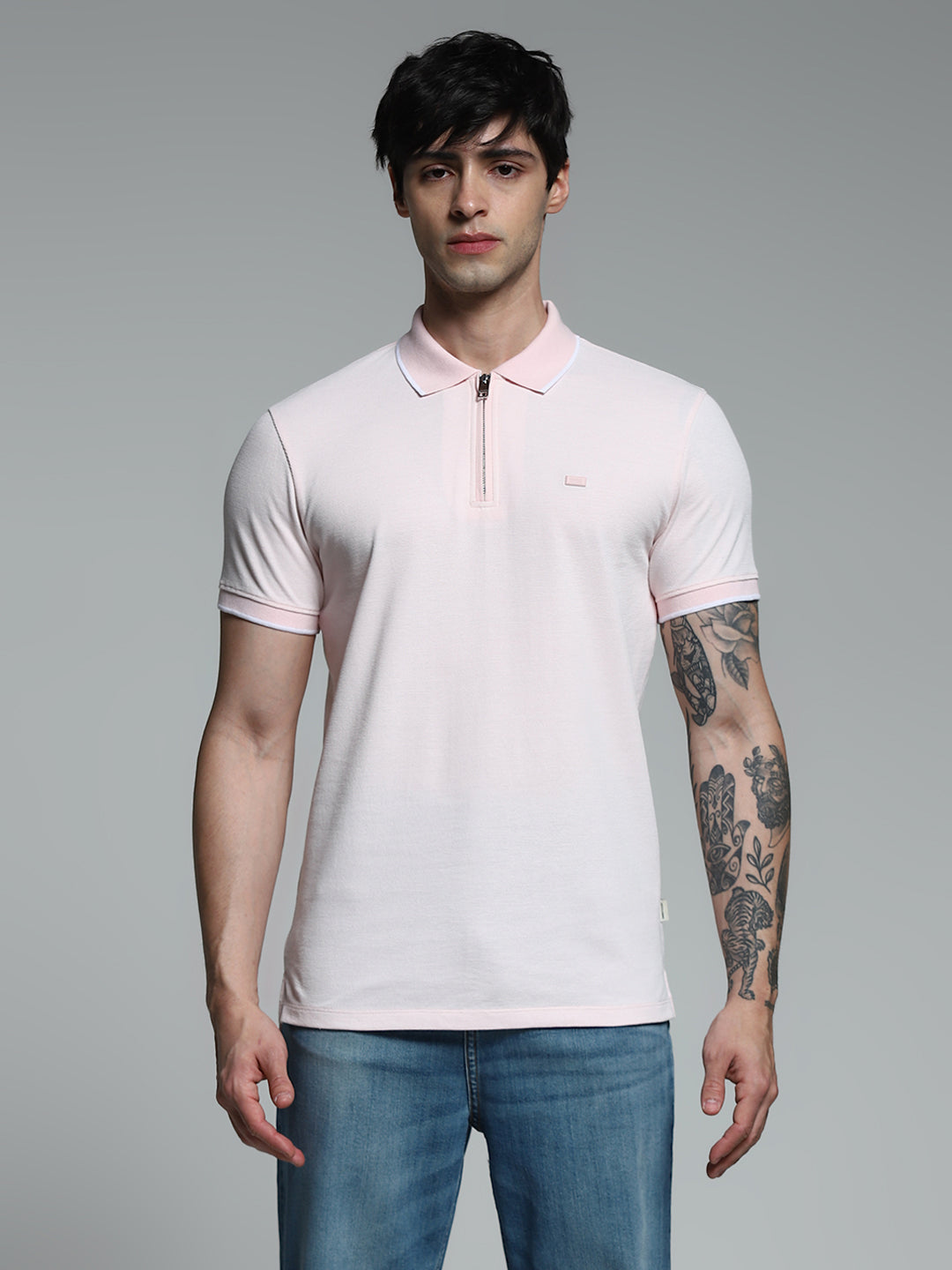 Light Pink Slim Fit Polo