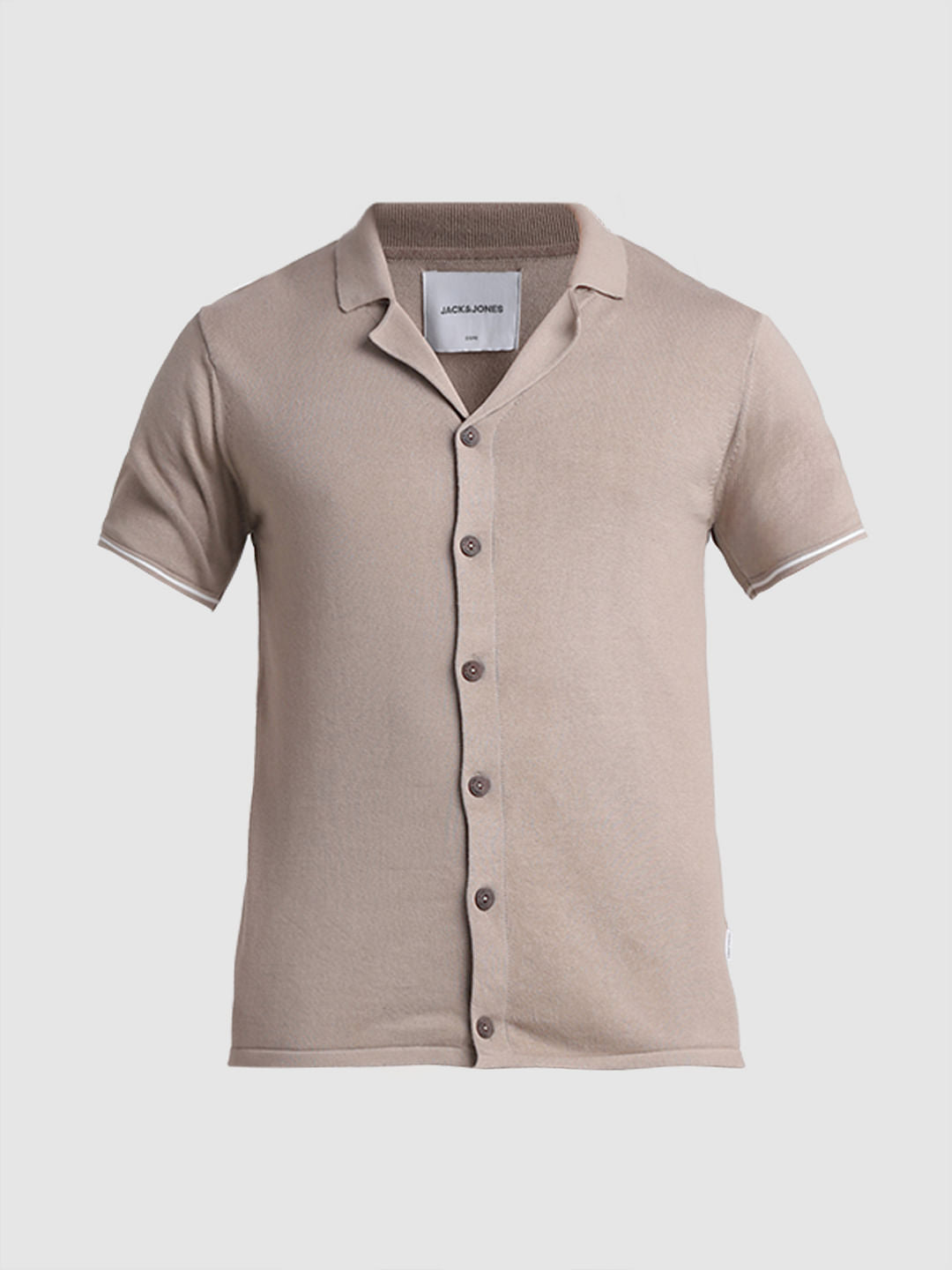 Brown Knitted Co-ord Set Polo