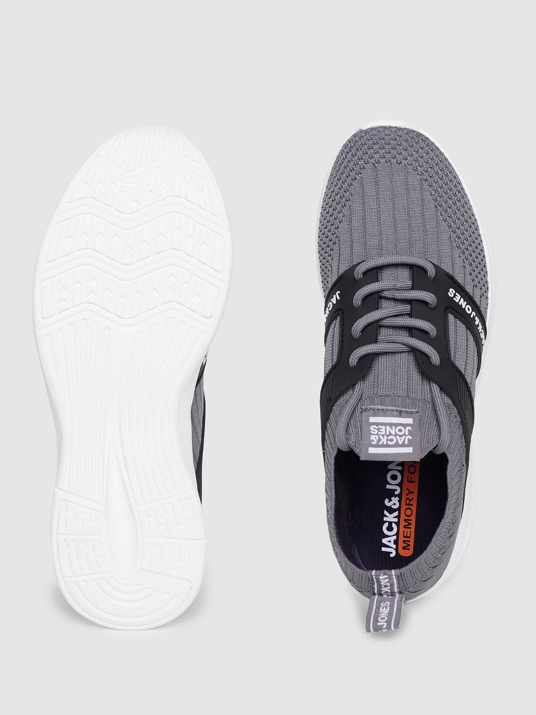 Grey Lace Up Sneakers