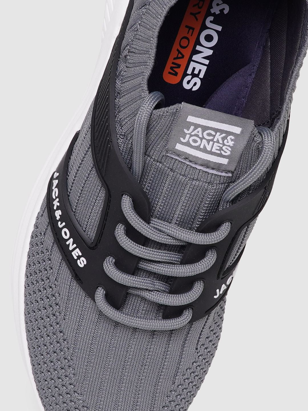 Grey Lace Up Sneakers