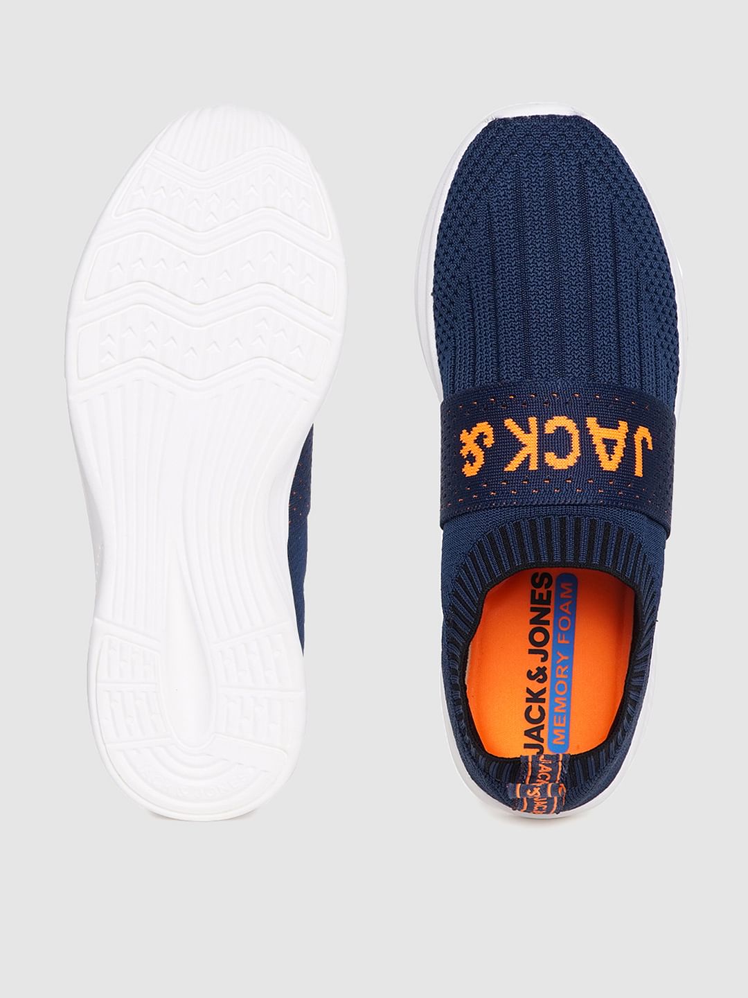 Blue Slip On Sneakers
