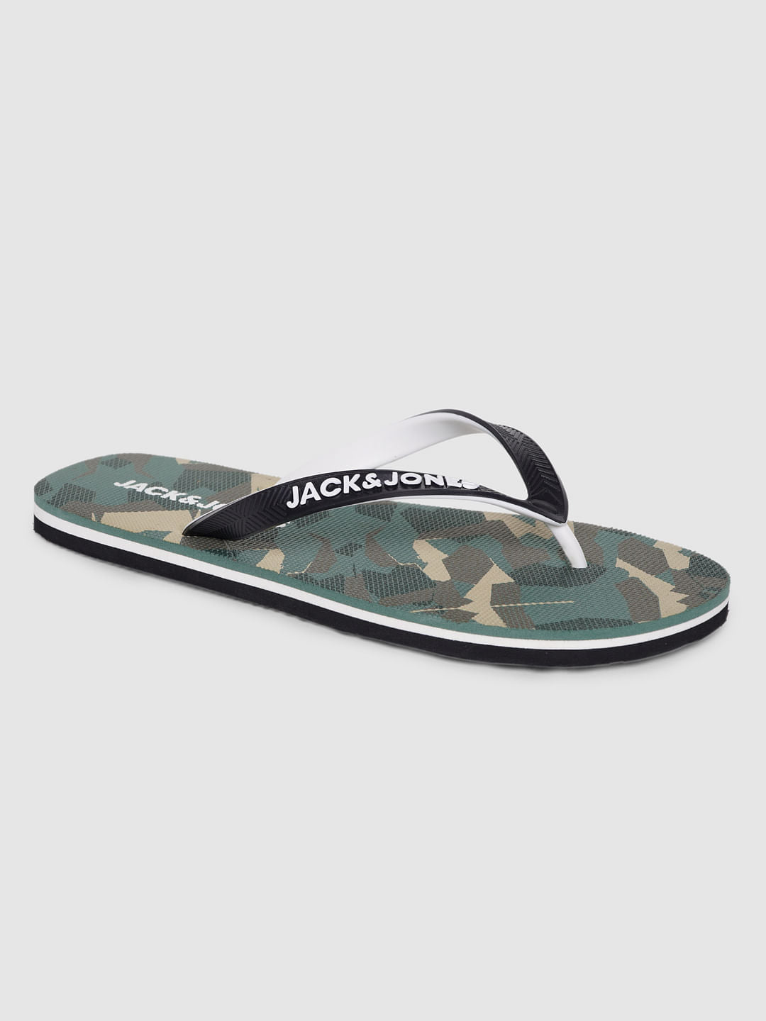 Green Camo Flip Flops
