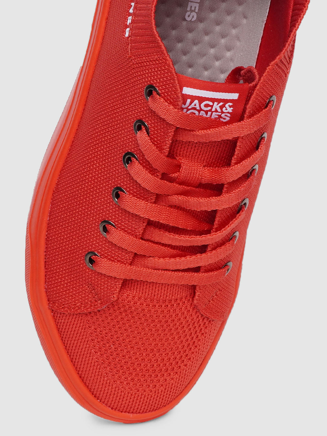 Red Lace Up Sneakers