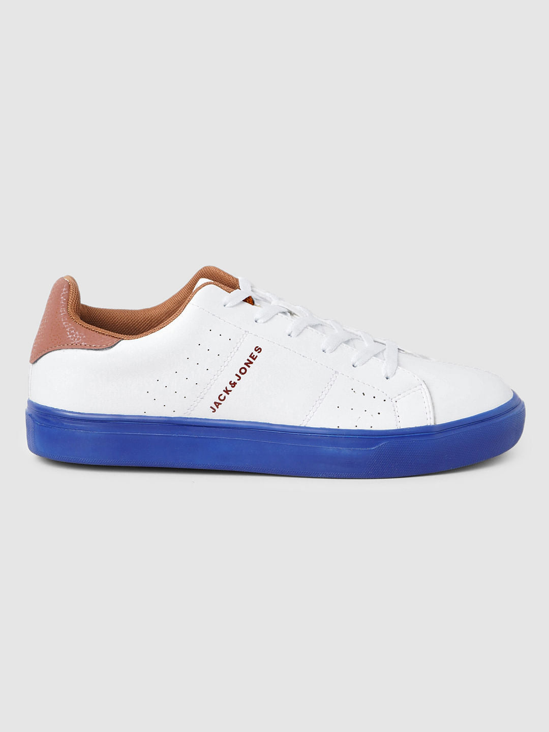 White PU Casual Sneakers