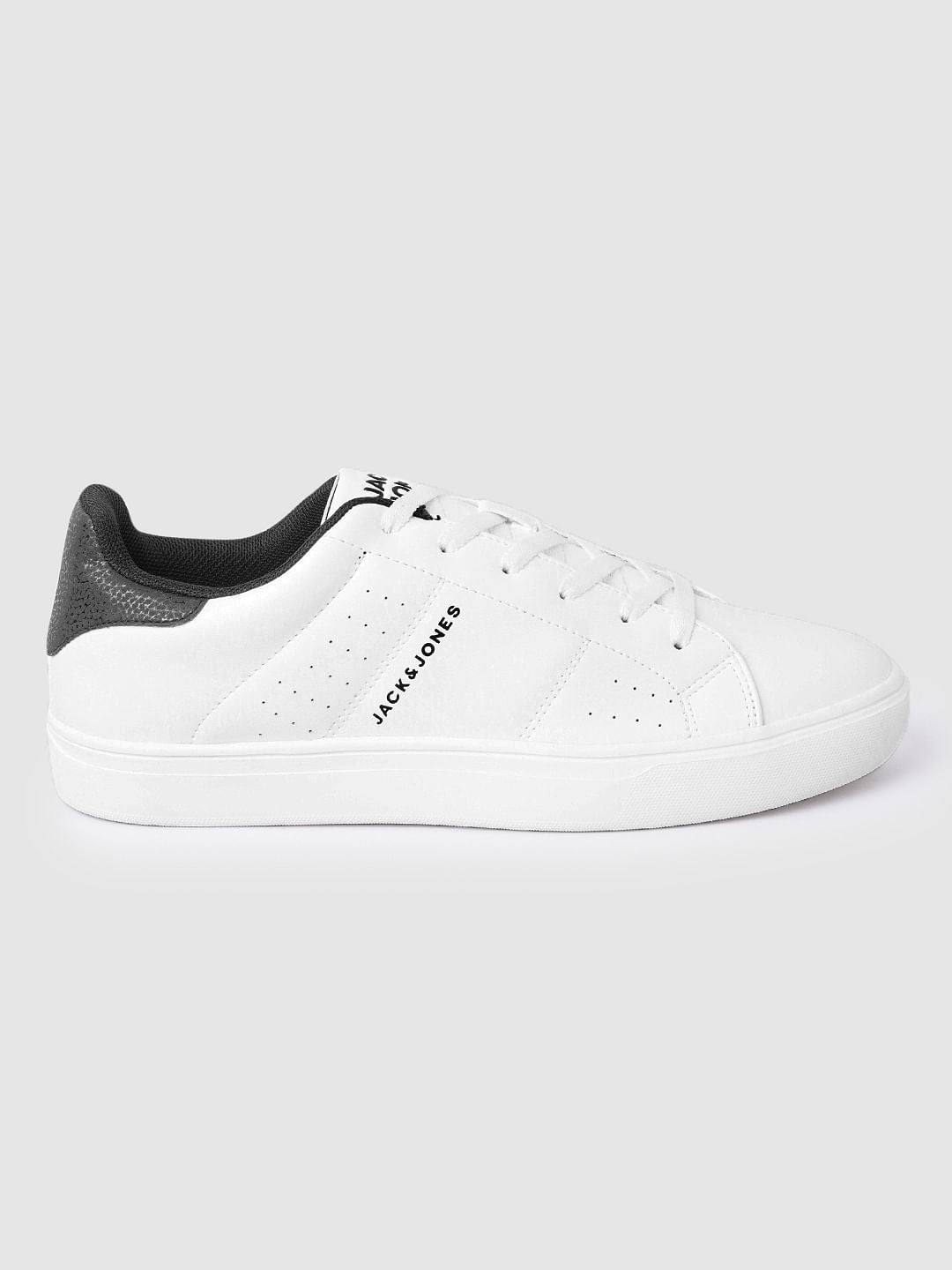 White Colourblocked Casual Sneakers