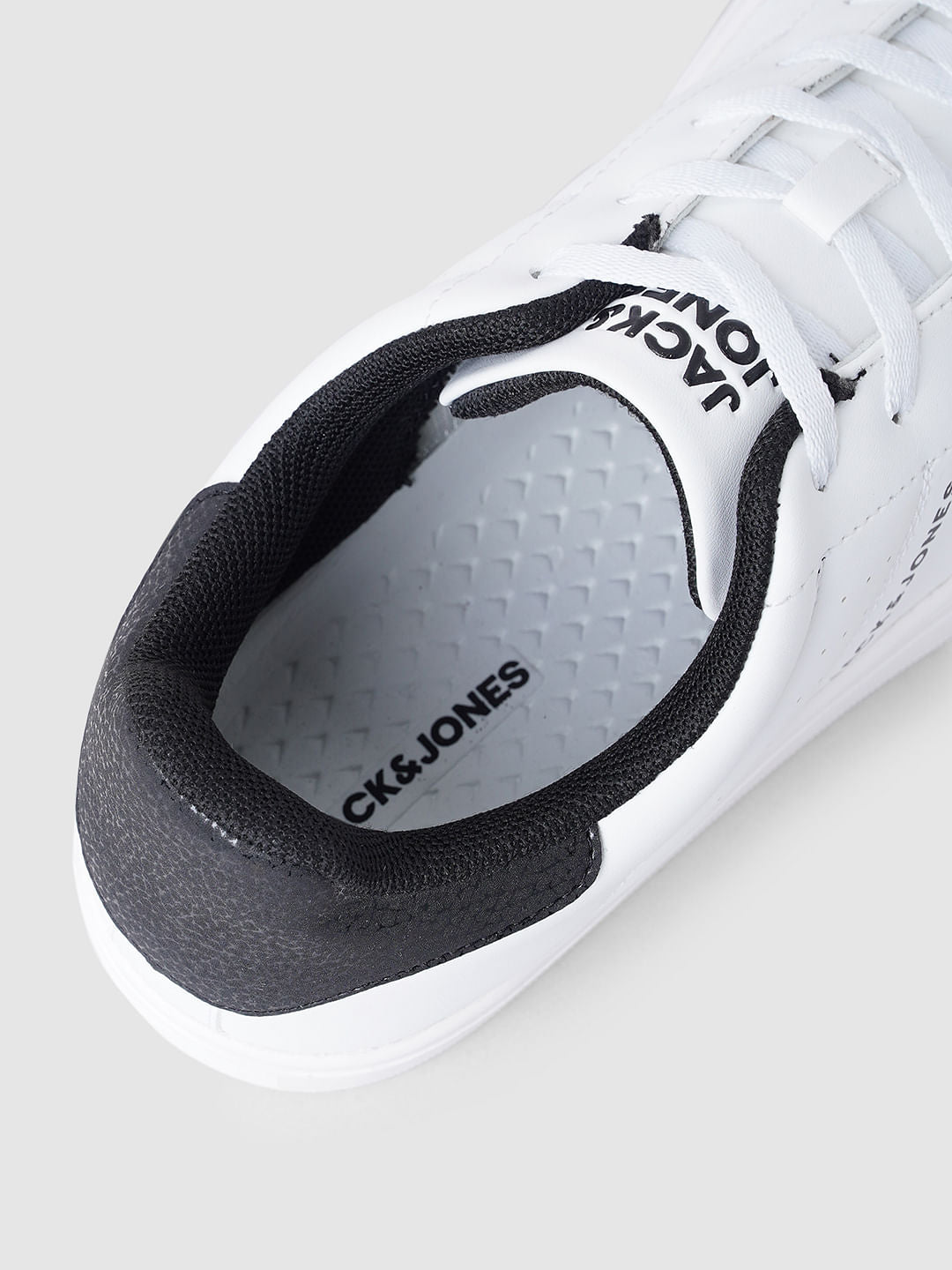 White Colourblocked Casual Sneakers