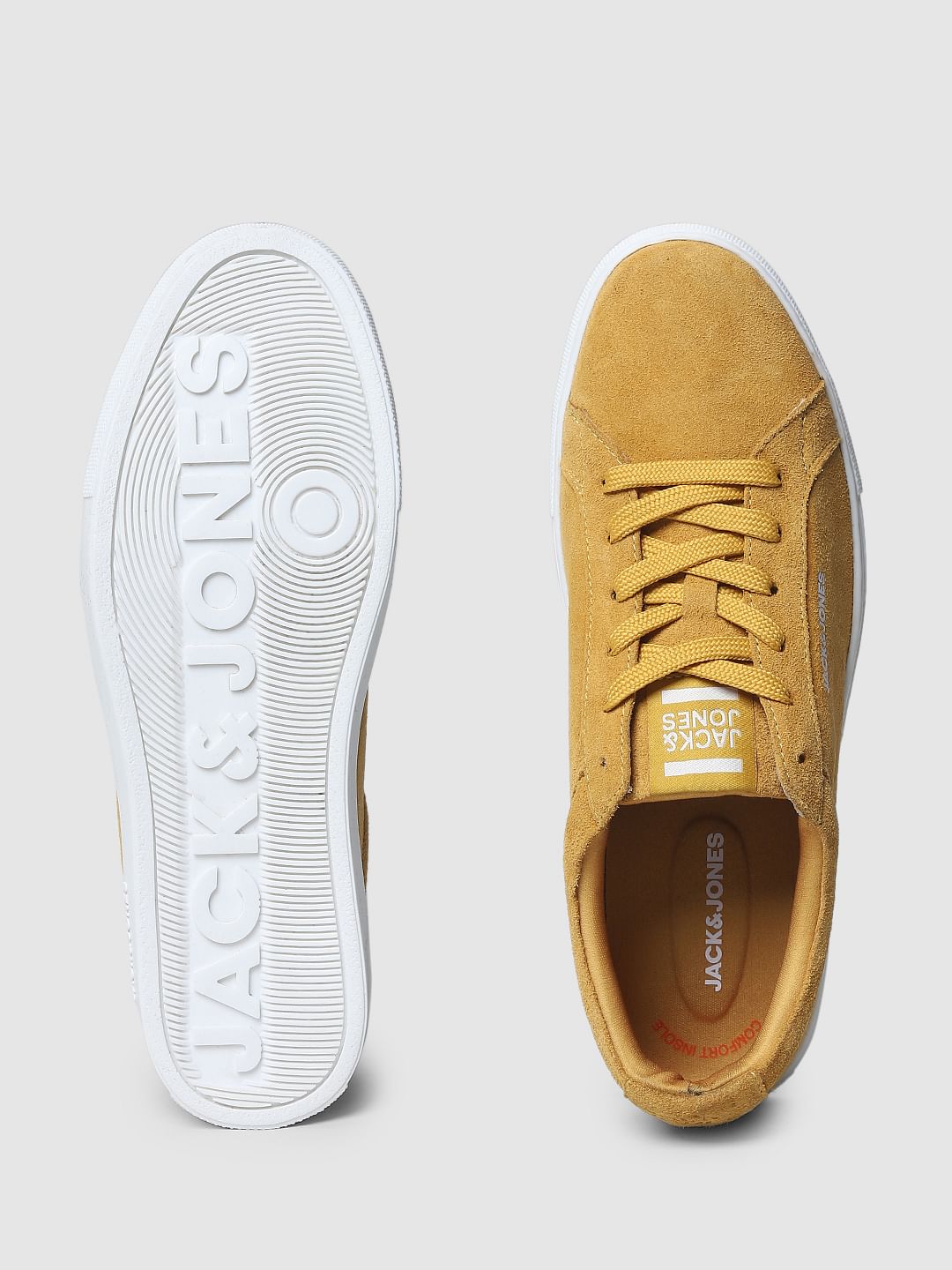 Yellow Logo Detail Sneakers