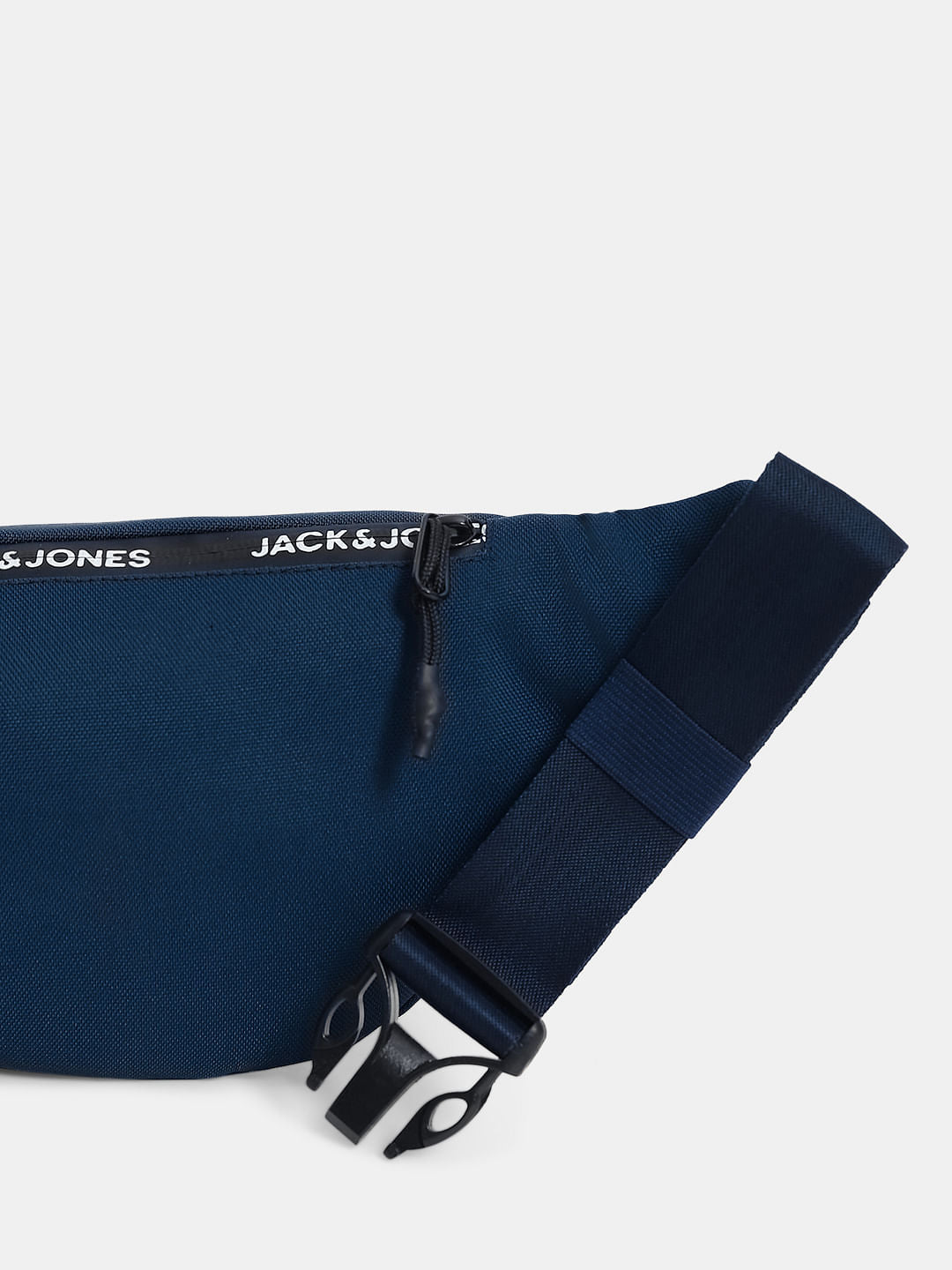 Navy Blue Logo Print Bumbag