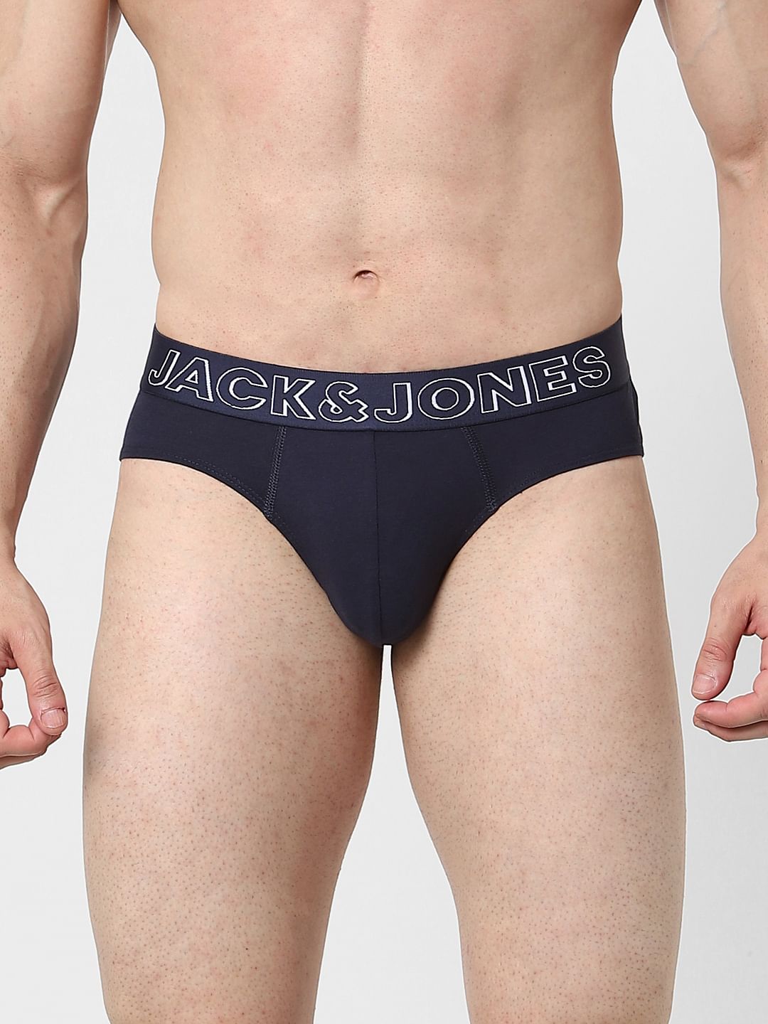 Pack Of 2 Black & Navy Blue Briefs