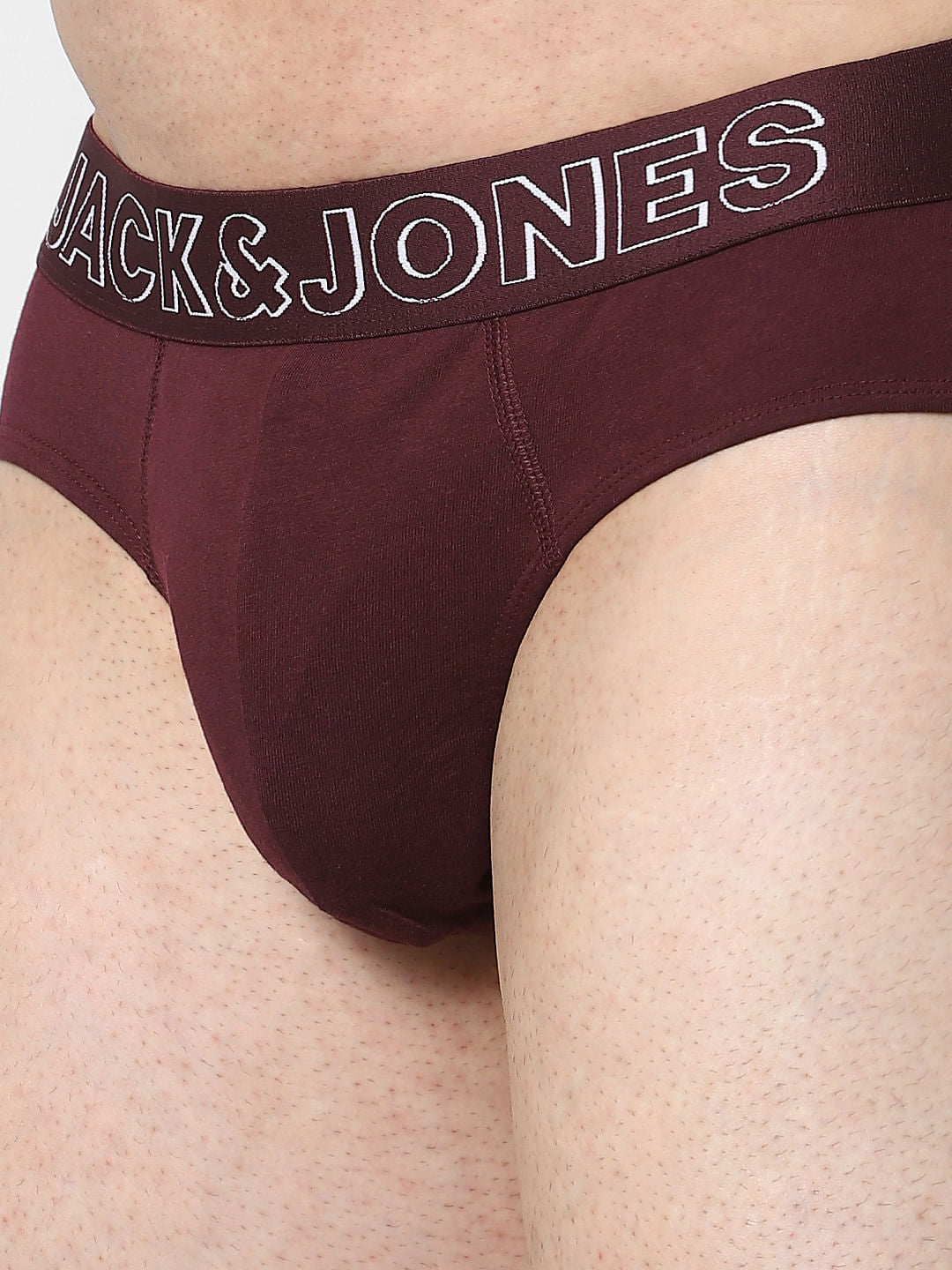 Pack Of 2 Black & Maroon Briefs