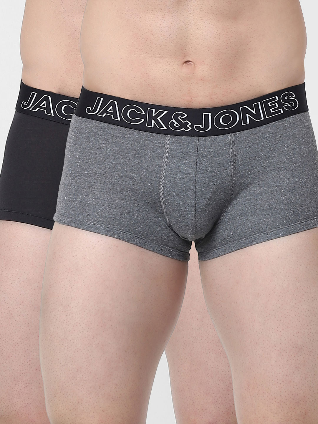 Pack Of 2 Grey & Black Trunks