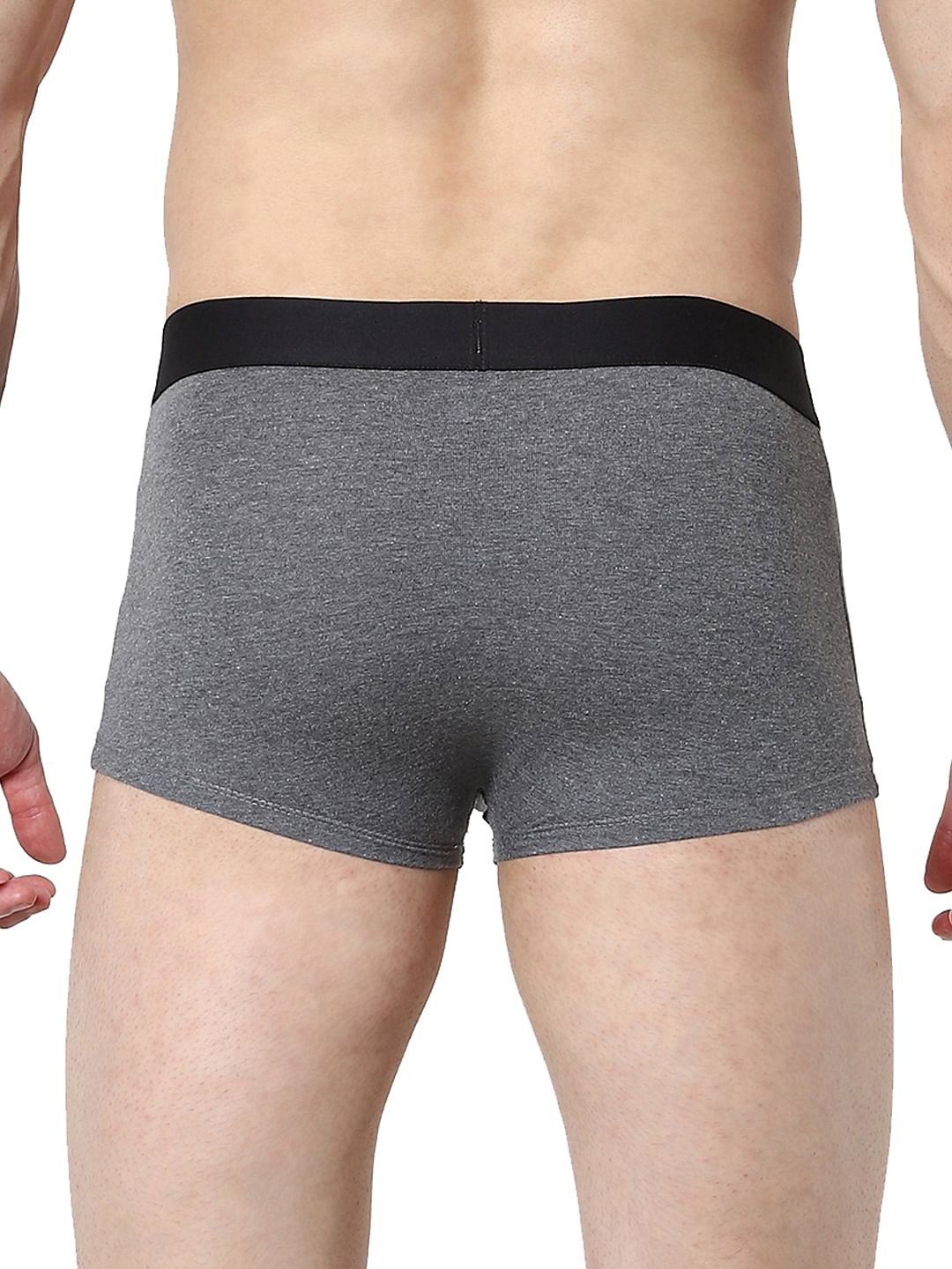 Pack Of 2 Black & Grey Trunks