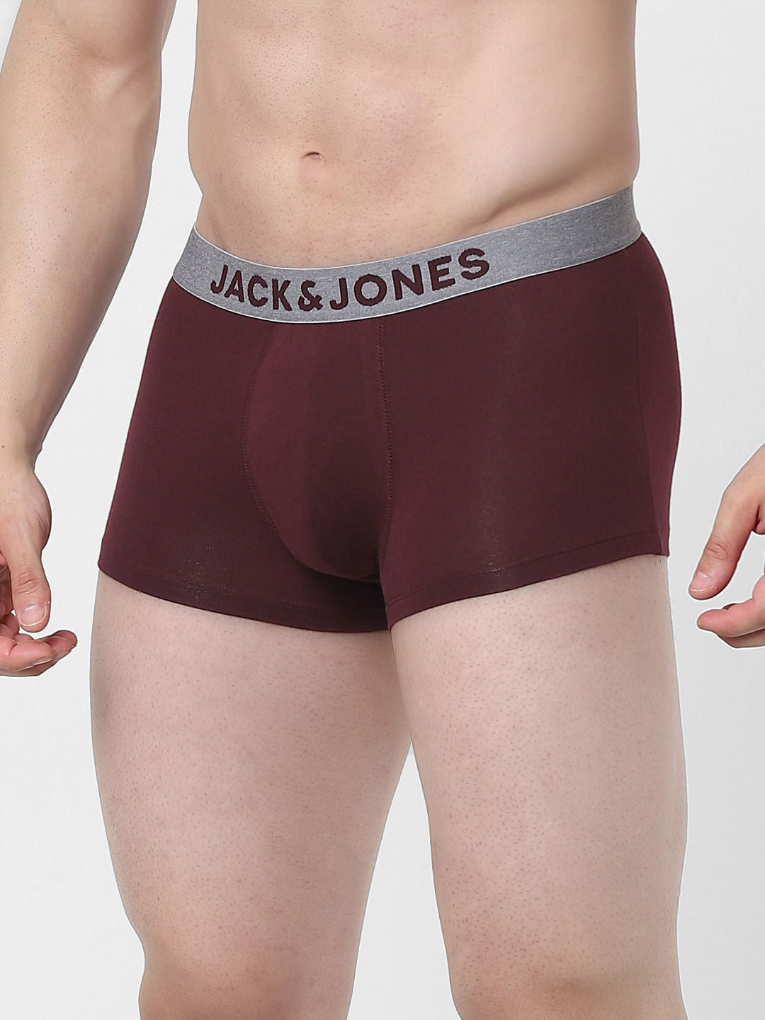 Maroon Logo Print Trunks