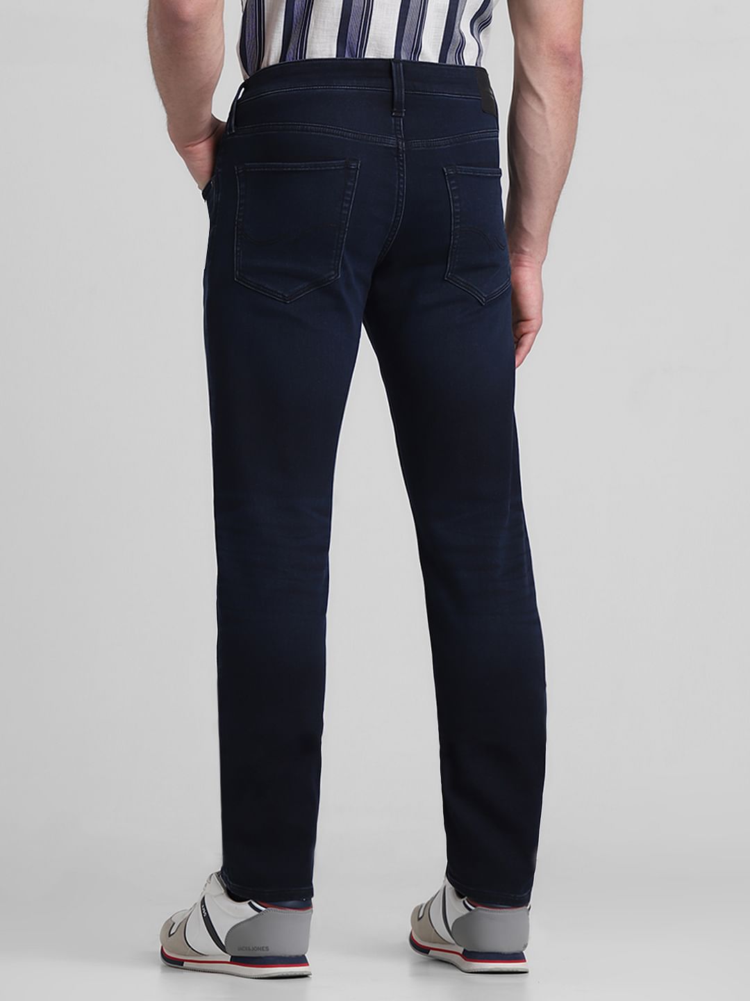 Dark Blue Low Rise Glenn Slim Fit Jeans