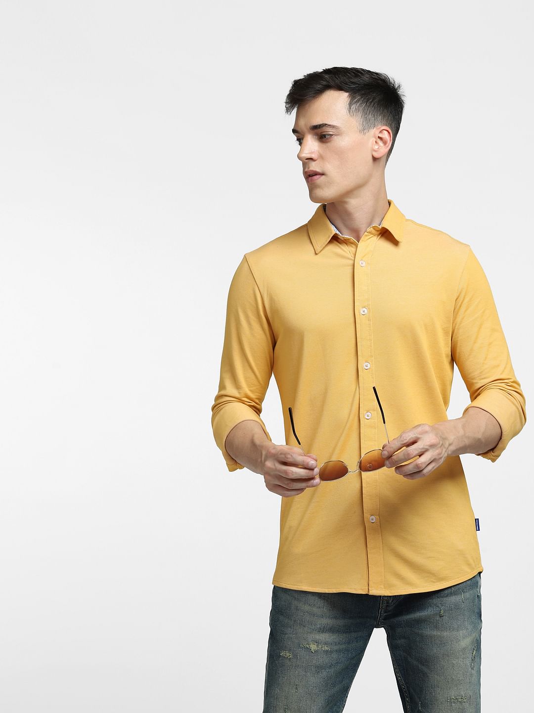 Yellow Full Sleeves Shirt