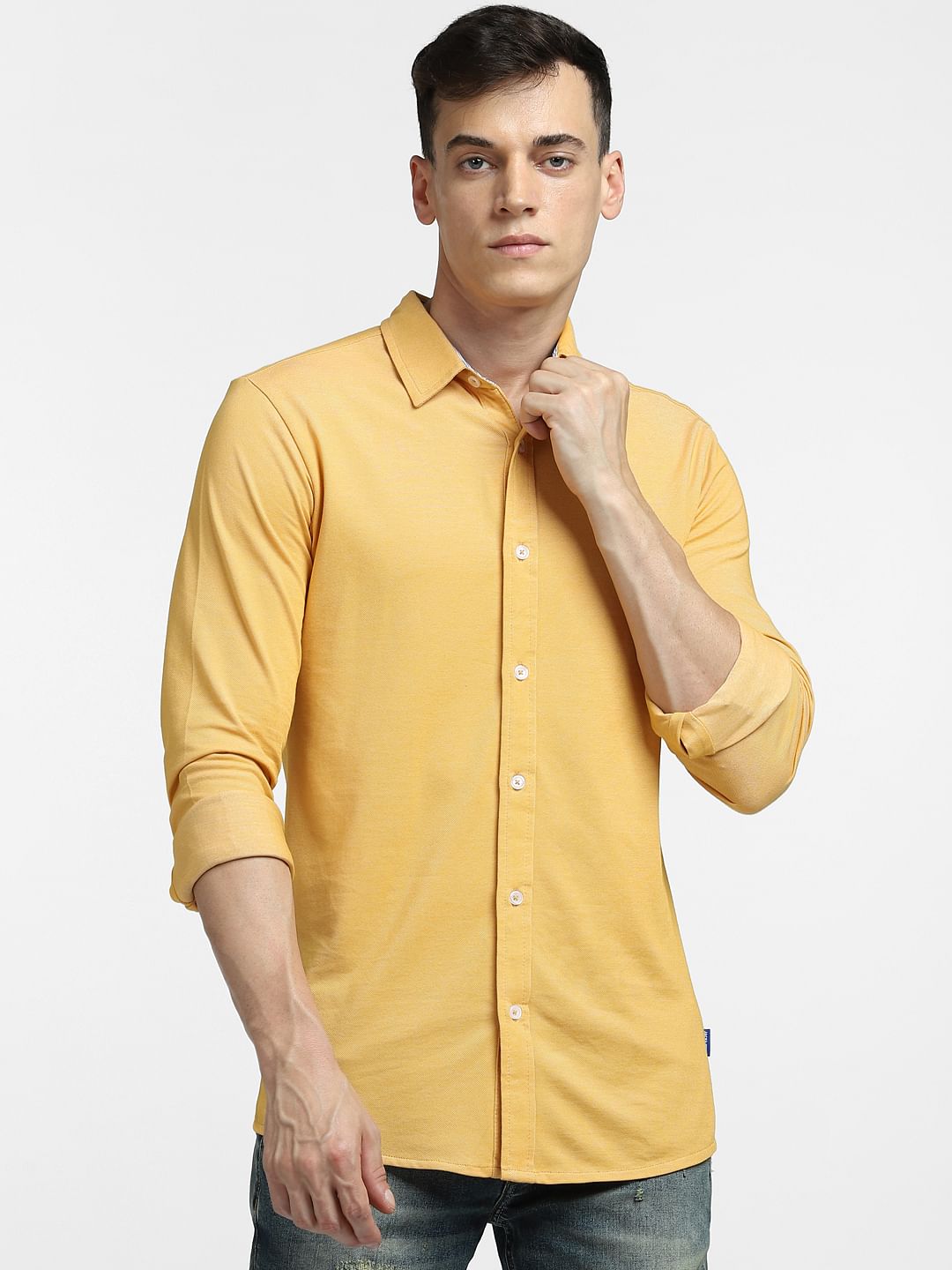 Yellow Full Sleeves Shirt