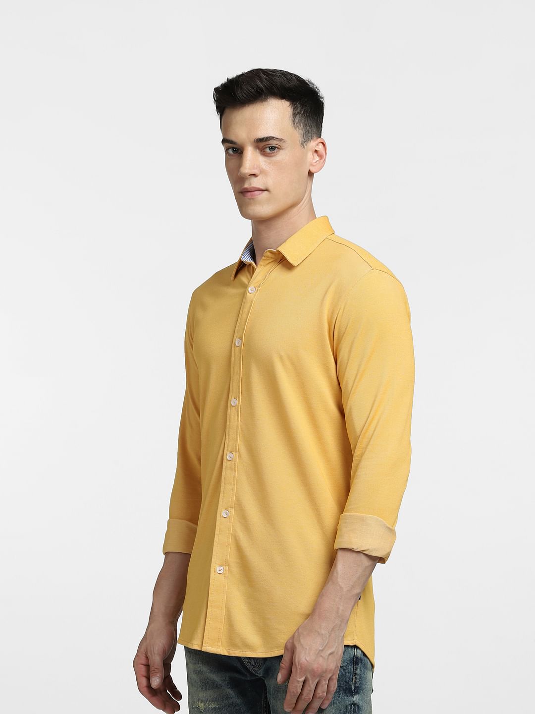 Yellow Full Sleeves Shirt