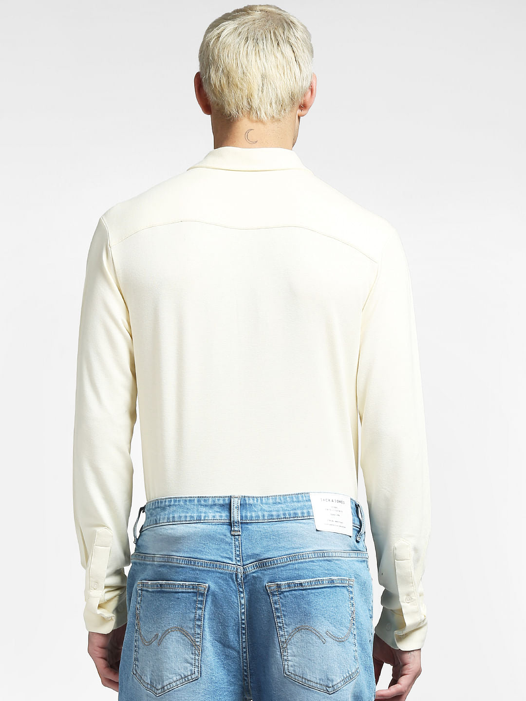 Light Yellow Full Sleeves Shirt
