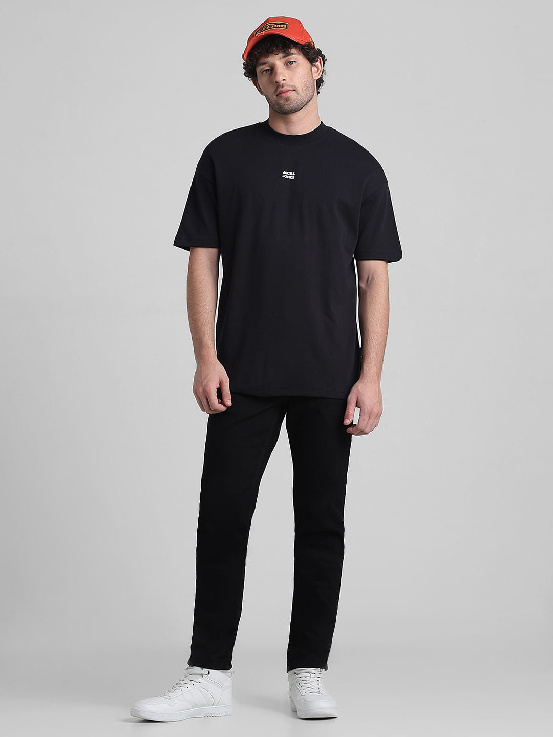 Black Low Rise Glenn Slim Fit Jeans