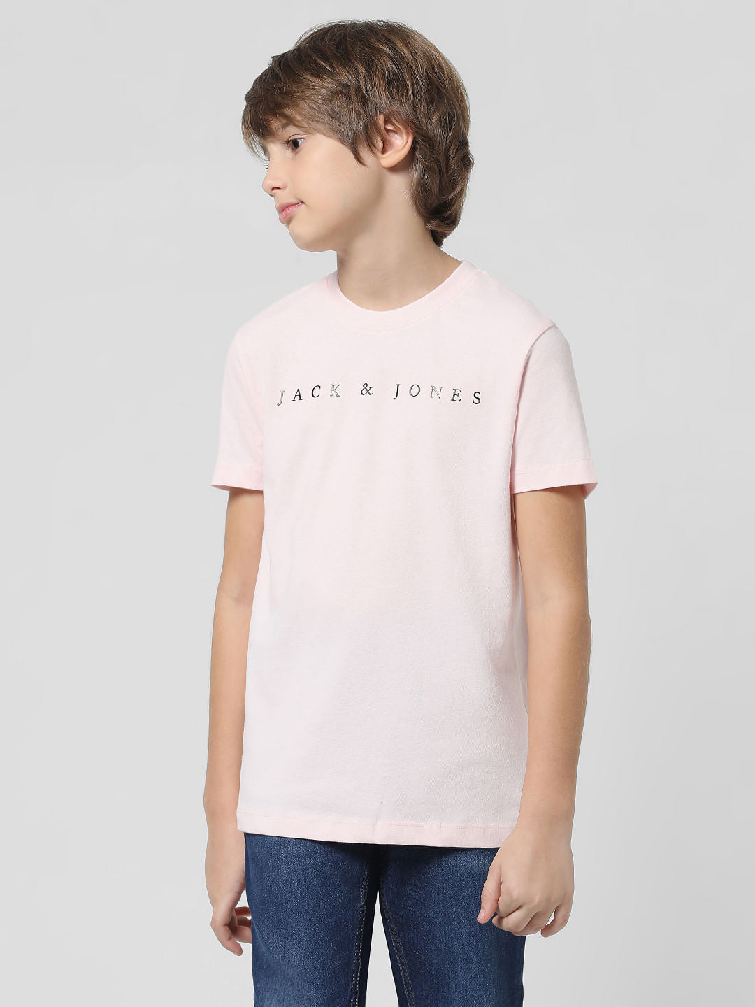 Light Pink Logo Print T-shirt