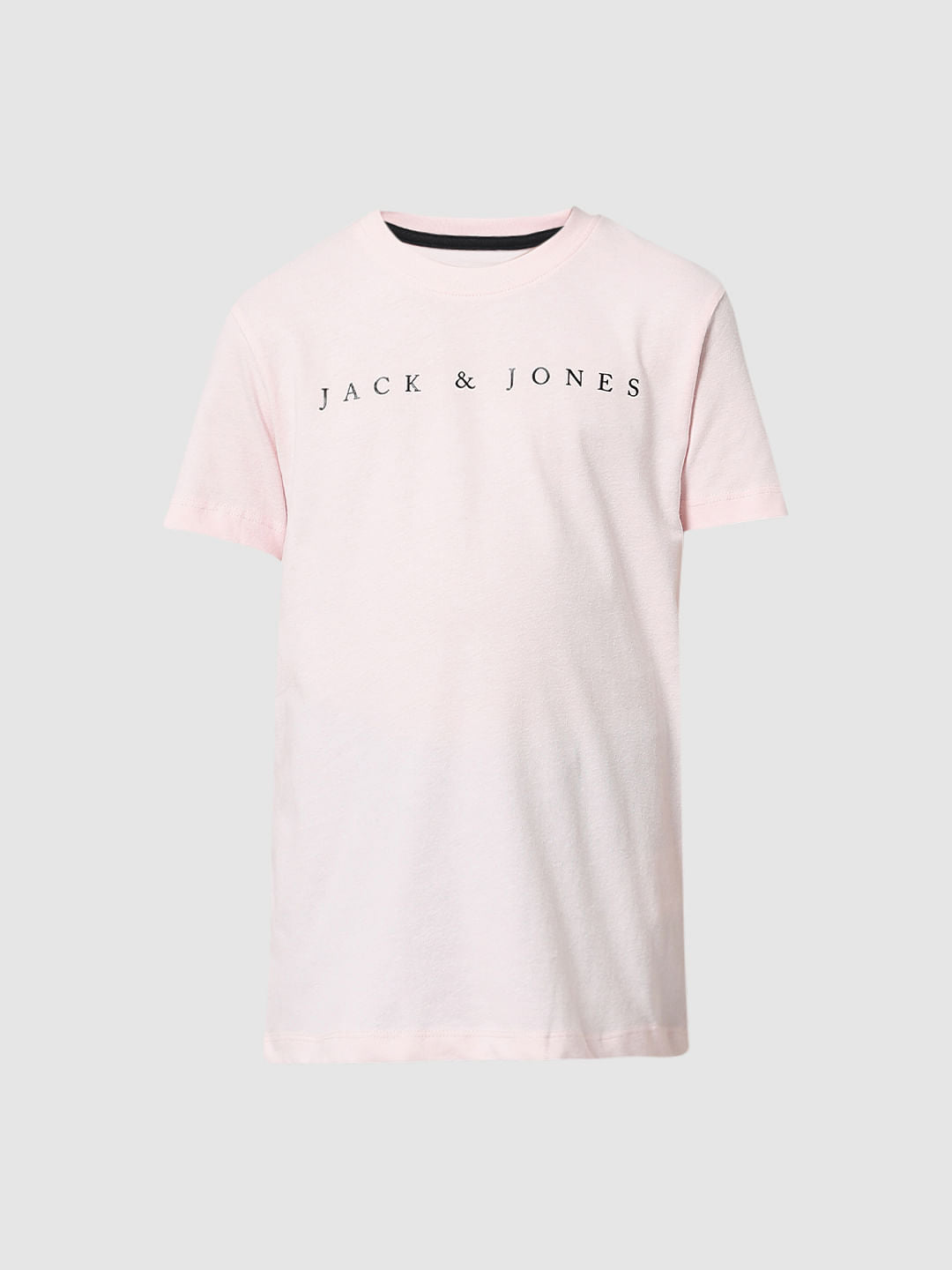 Light Pink Logo Print T-shirt
