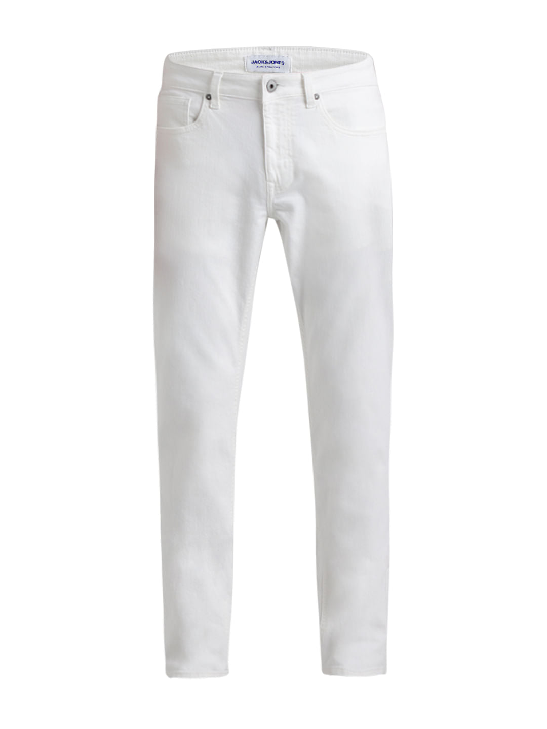 White Low Rise Glenn Slim Fit Jeans