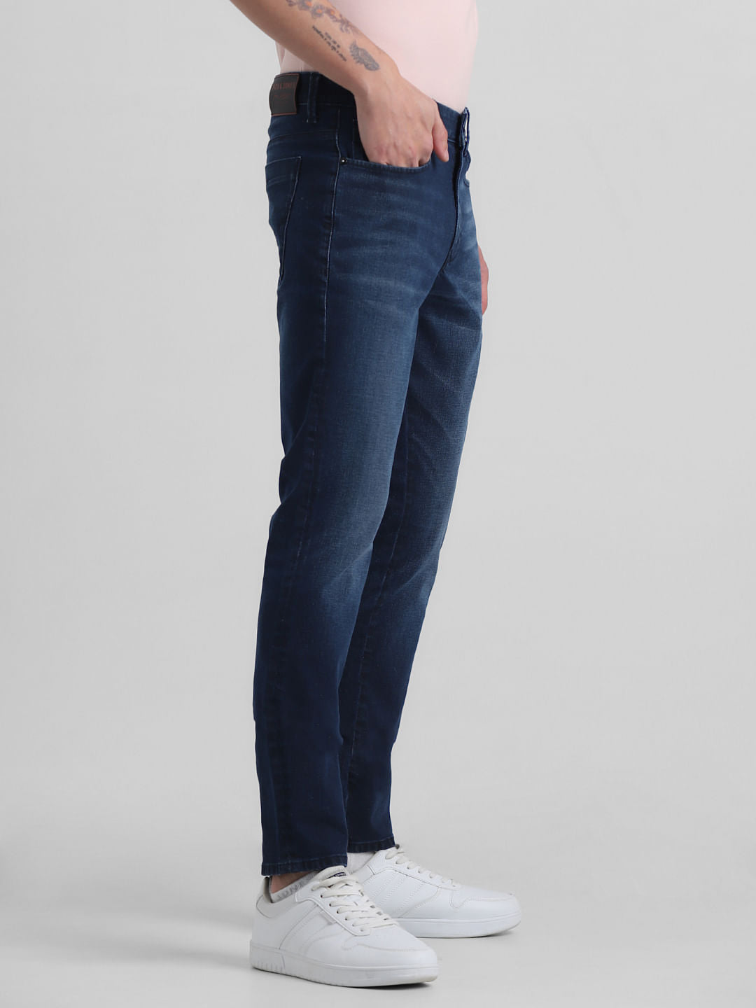Dark Blue Low Rise Glenn Slim Fit Jeans