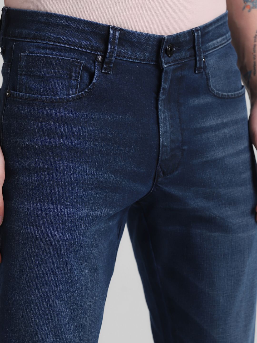 Dark Blue Low Rise Glenn Slim Fit Jeans