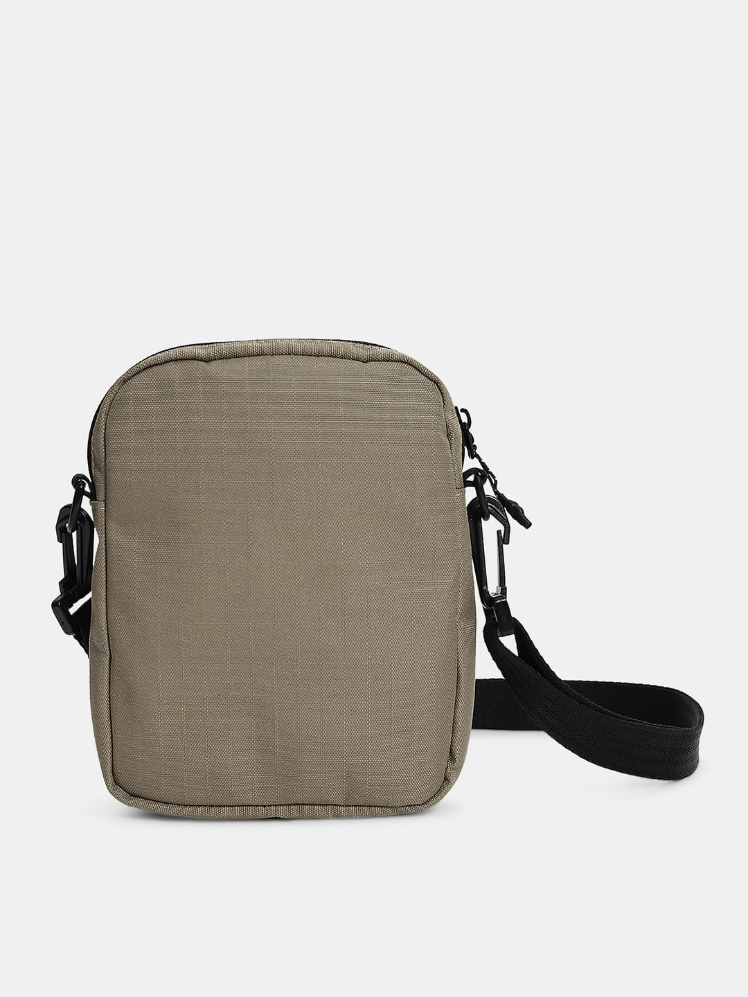 Green Logo Print Sling Bag