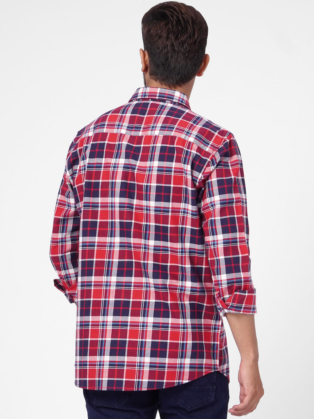 Red Check Full Sleeves Shirt