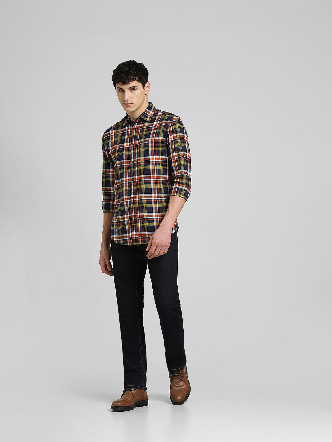 Red Check Full Sleeves Shirt