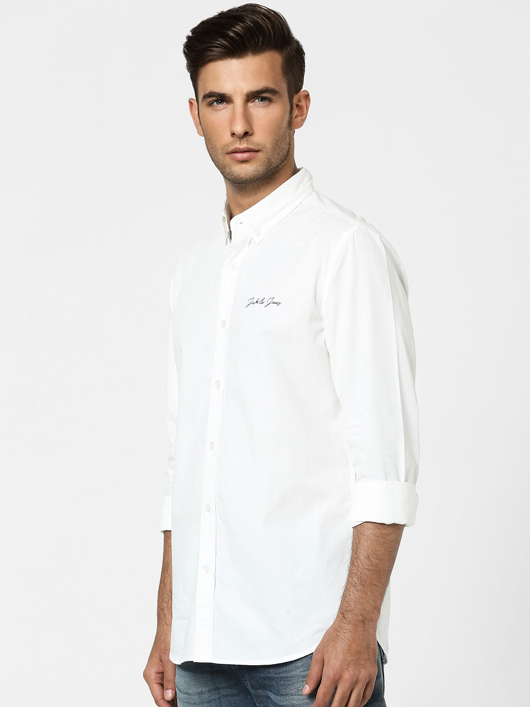 White Full Sleeves Shirt