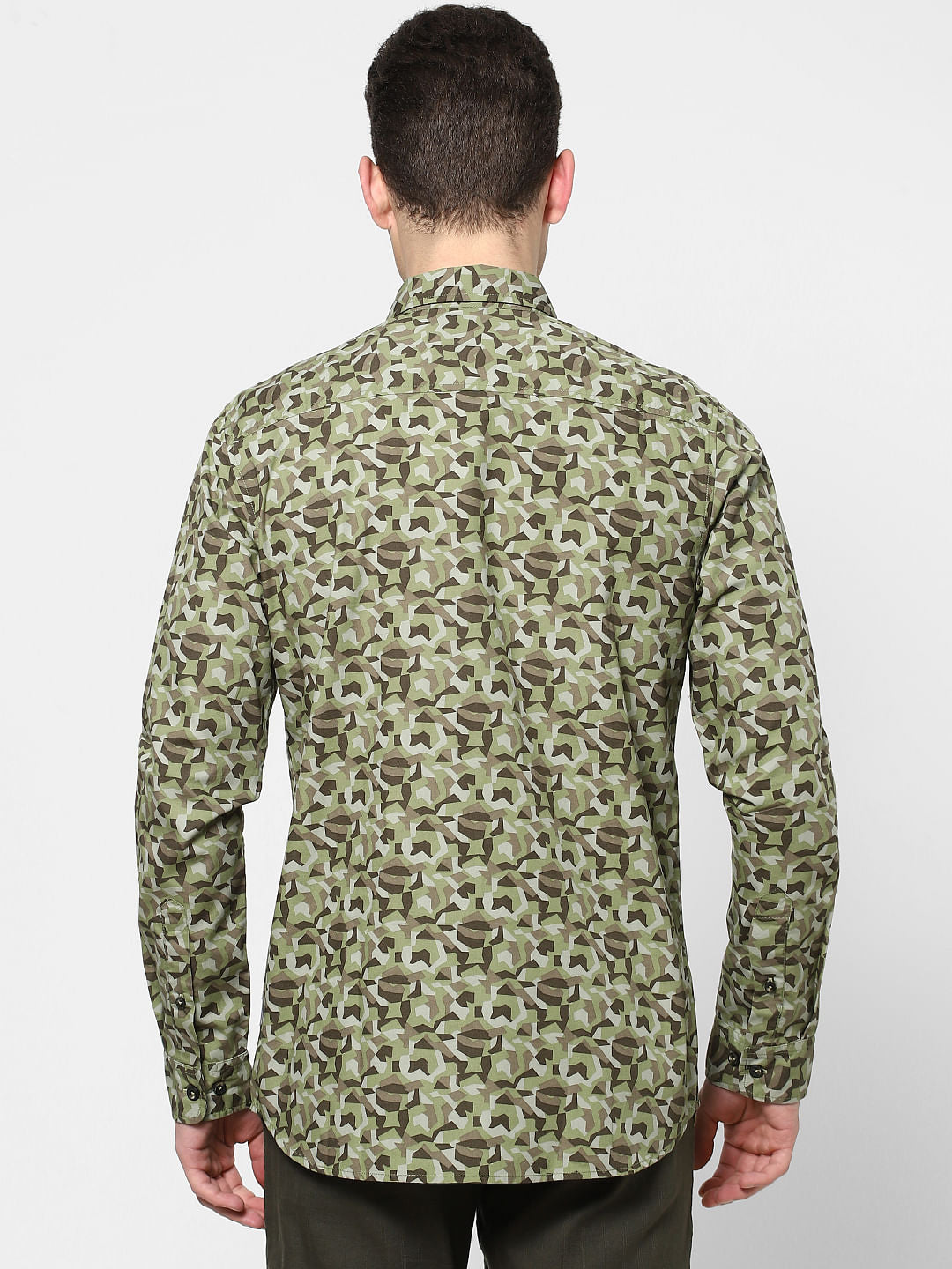 Green Camo Full Sleeves Shirt
