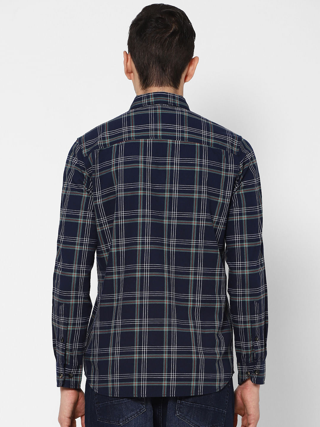 Blue Check Full Sleeves Shirt