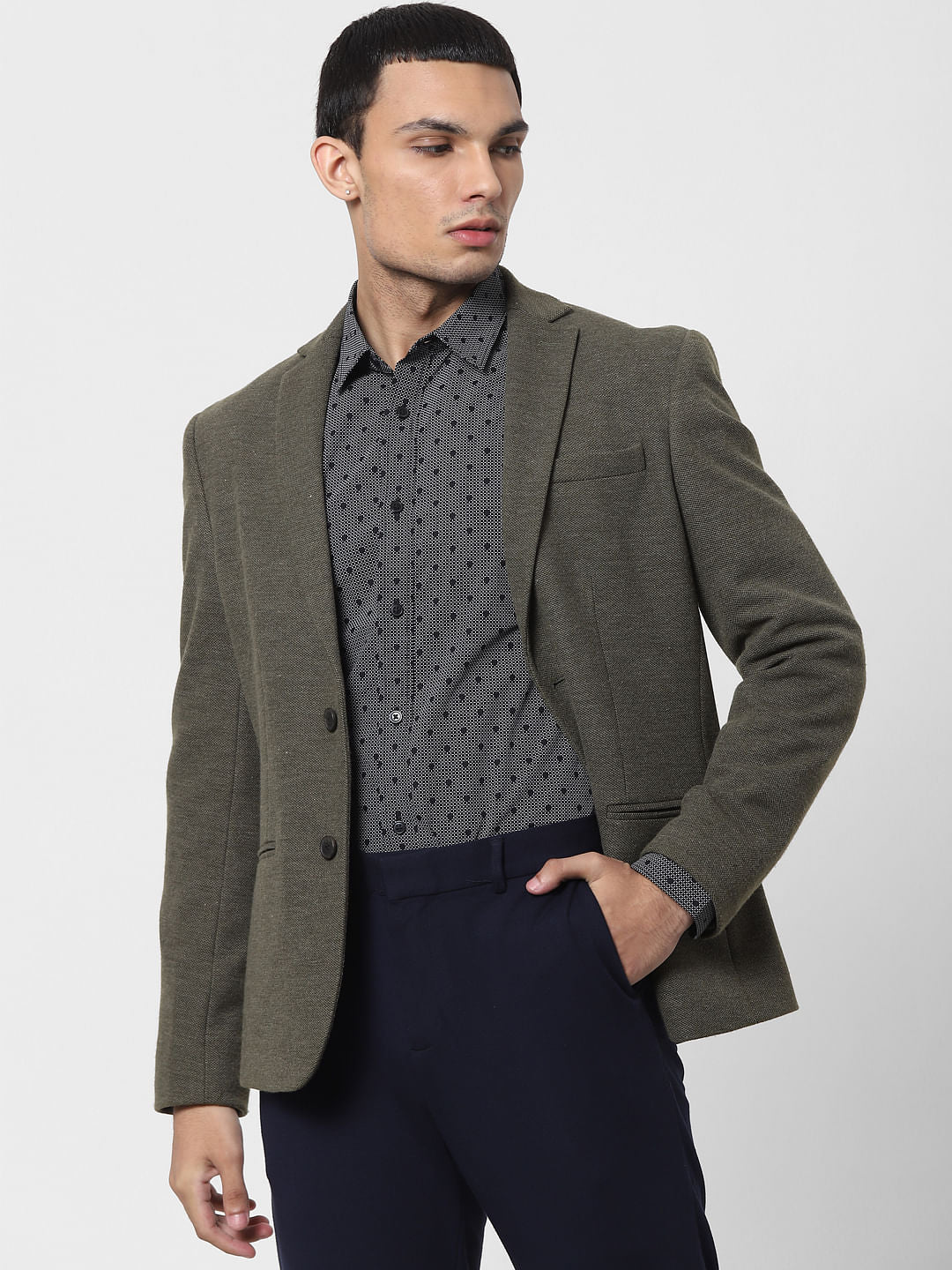 Black Printed Full Sleeves Shirt