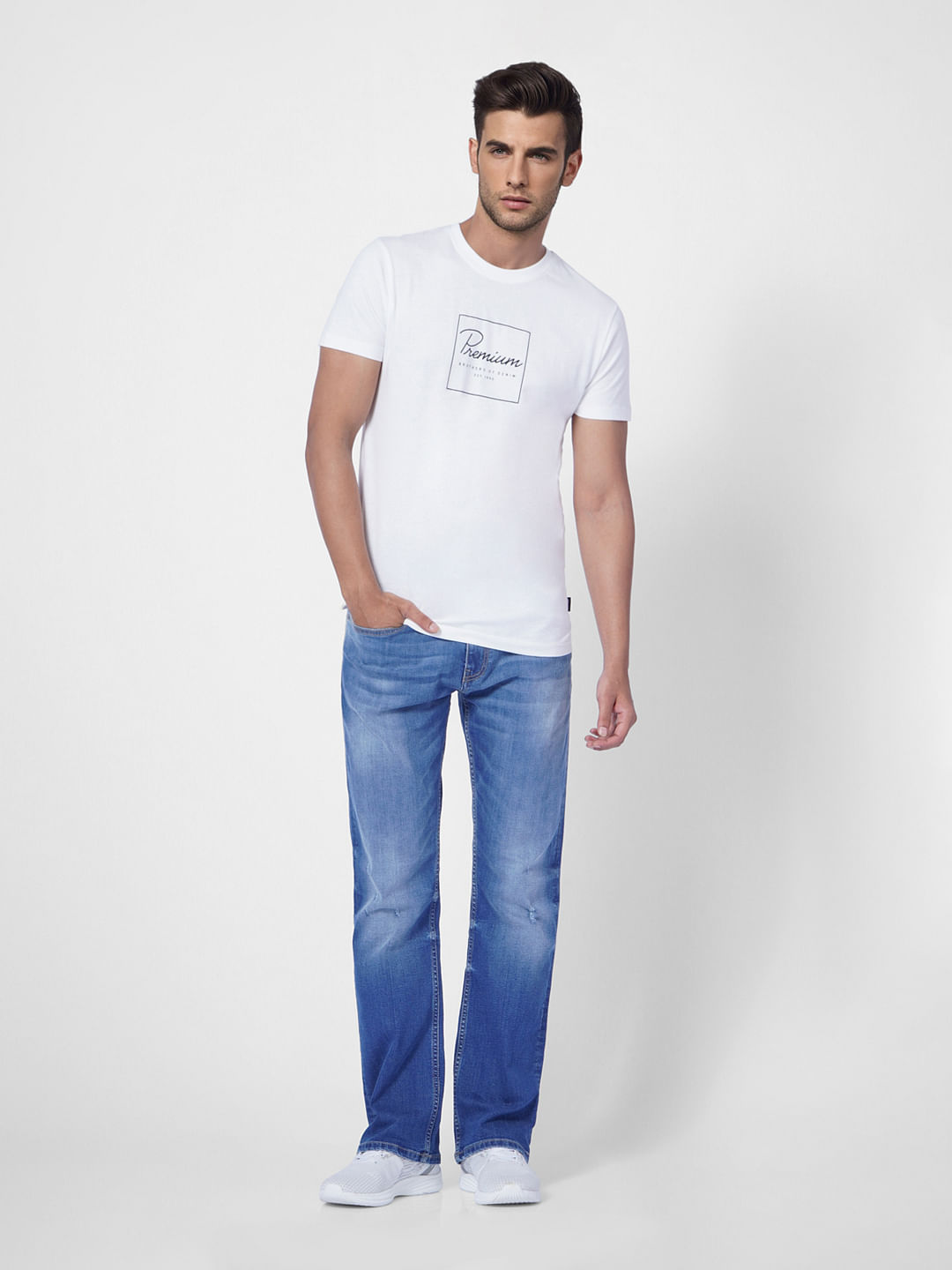White Crew Neck T-shirt