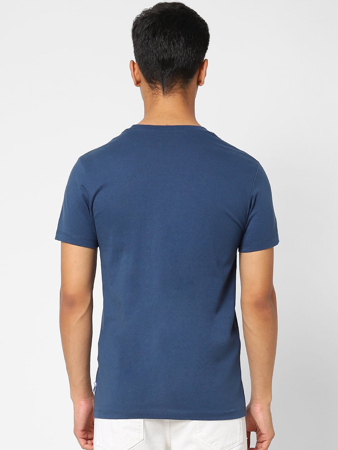 Blue Crew Neck T-shirt