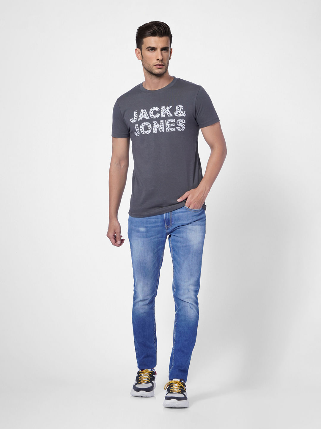 Black Camo Logo Crew Neck T-shirt